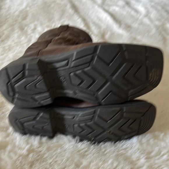 Ariat Brown Western Boots Classic Leather Design - Picture 8 of 10